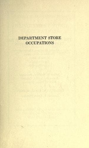 Tapa de Department store occupations
