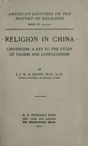 Tapa de Religion in China