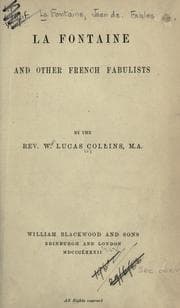 Tapa de La Fontaine and other French fabulists