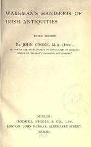 Tapa de Wakeman's Handbook of Irish antiquities