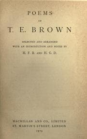 Tapa de Poems of T. E. Brown