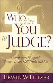 Tapa de Who Are You to Judge?