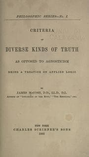 Tapa de Criteria of diverse kinds of truth as opposed to agnosticism