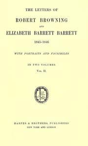 Tapa de The letters of Robert Browning and Elizabeth Barrett Browning, 1845-1846