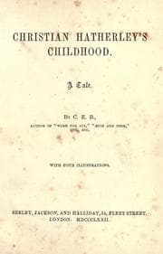 Tapa de Christian Hatherley's childhood