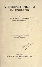 Tapa de A literary pilgrim in England