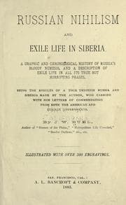 Tapa de Russian nihilism and exile life in Siberia