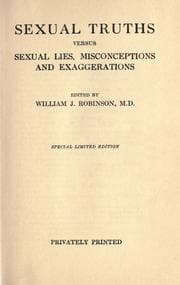 Tapa de Sexual truths versus sexual lies, misconceptions, and exaggerations