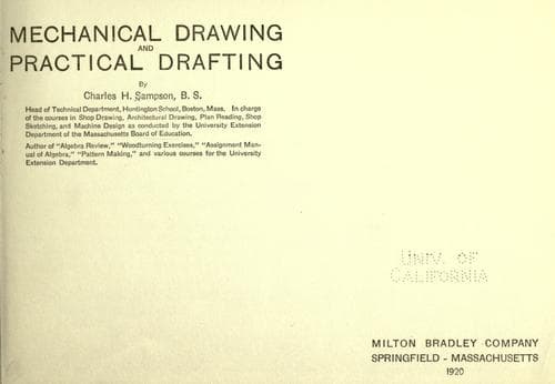 Tapa de Mechanical drawing and practical drafting