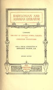 Tapa de Babylonian and Assyrian literature