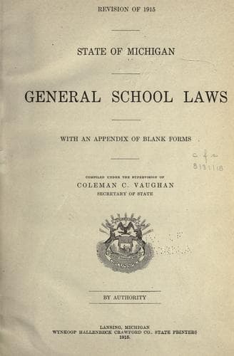 Tapa de General school laws
