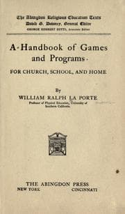 Tapa de A handbook of games and programs for church, school, and home