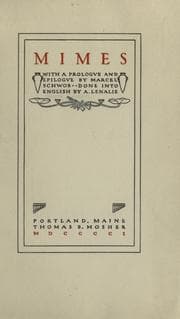 Tapa de Mimes, with a prologve and epilogve