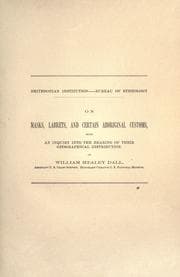 Tapa de On masks, labrets, and certain aboriginal customs