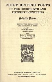 Tapa de Chief British poets of the fourteenth and fifteenth centuries