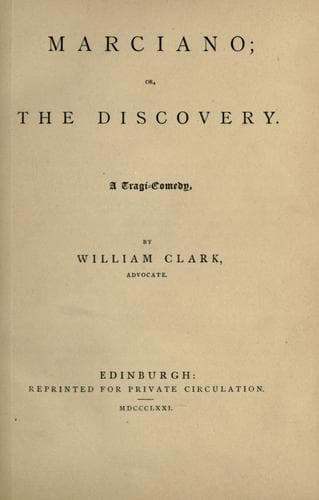 Tapa de Marciano; or, The discovery