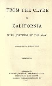 Tapa de From the Clyde to California