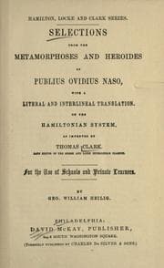 Tapa de Selections from the Metamorphoses and Heroides of Publius Ovidius Naso