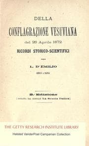 Tapa de Della conflagrazione vesuviana del 26 Aprile 1872
