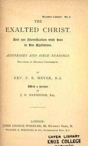 Tapa de The exalted Christ and our identification with Him in His exaltation