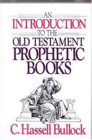 Tapa de An introduction to the Old Testament prophetic books