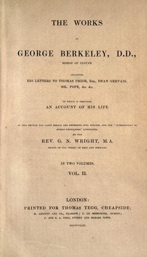 Tapa de The works of George Berkeley