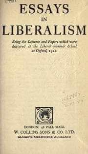 Tapa de Essays in liberalism