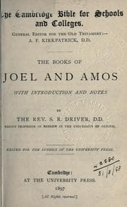 Tapa de The Books of Joel and Amos