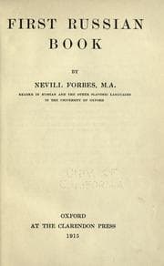 Tapa de First Russian book