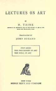 Tapa de Lectures on art