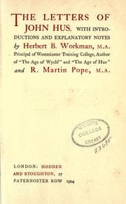Tapa de The letters of John Hus