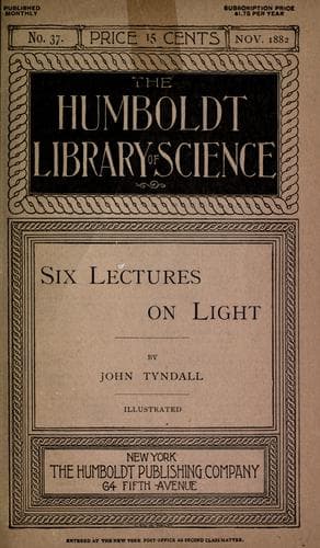 Tapa de Six lectures on light