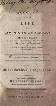 Tapa de An account of the life of Mr. David Brainerd