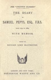 Tapa de The diary of Samuel Pepys, Esq., F.R.S., from 1659 to 1669