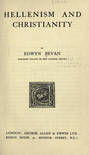 Tapa de Hellenism and Christianity