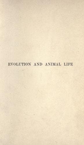 Tapa de Evolution and animal life