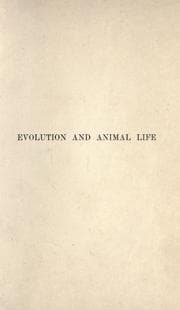 Tapa de Evolution and animal life