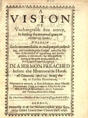 Tapa de A vision of vnchangeable free mercy, in sending the means of grace to undeserved sinners ..