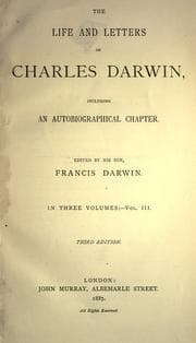 Tapa de The life and letters of Charles Darwin, including an anutobiographical chapter