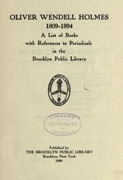 Tapa de Oliver Wendell Holmes, 1809-1894