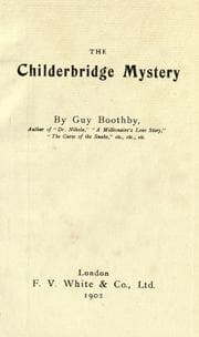 Tapa de The Childerbridge mystery