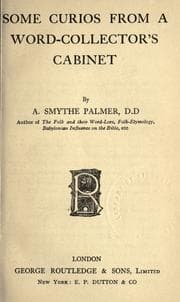 Tapa de Some curios from a word-collector's cabinet