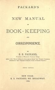 Tapa de Packard's new manual of book-keeping and correspondence