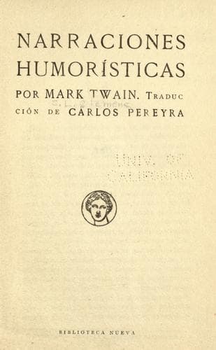 Tapa de Narraciones humorísticas