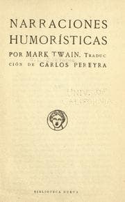 Tapa de Narraciones humorísticas