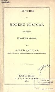 Tapa de Lectures on modern history, delivered in Oxford, 1859-61