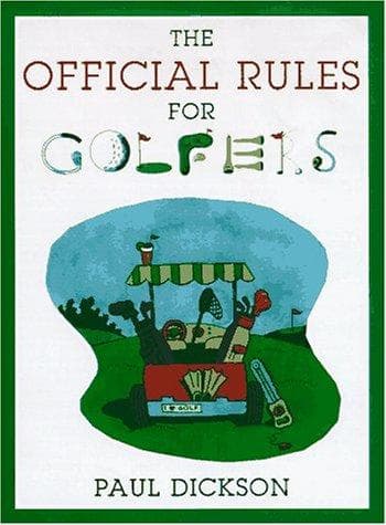 Tapa de The official rules for golfers
