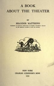 Tapa de A book about the theater