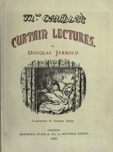Tapa de Mrs. Caudle's curtain lectures