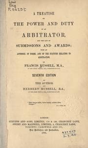 Tapa de Treatise on the power and duty of an arbitrator